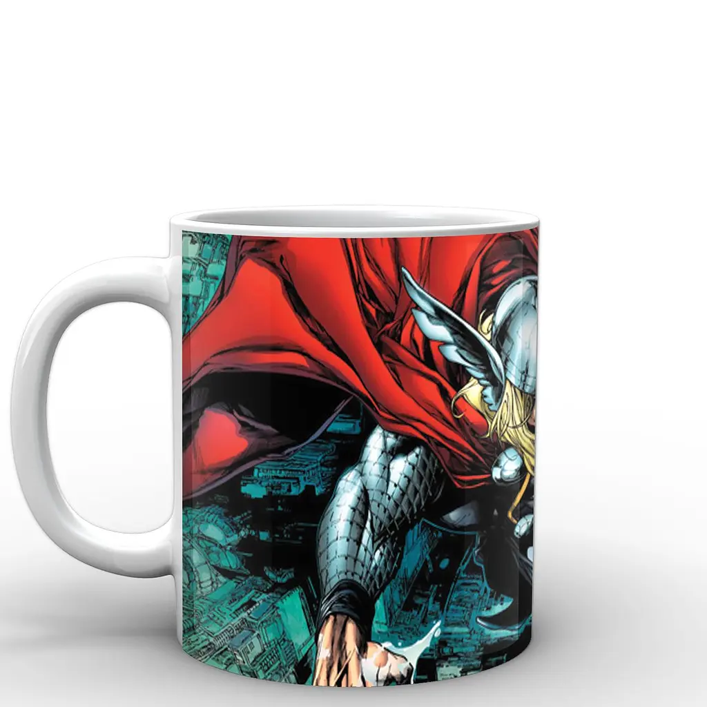 Кухоль GeekLand Тор Thor на даху TH.02.012 330 мл білий - фото 2