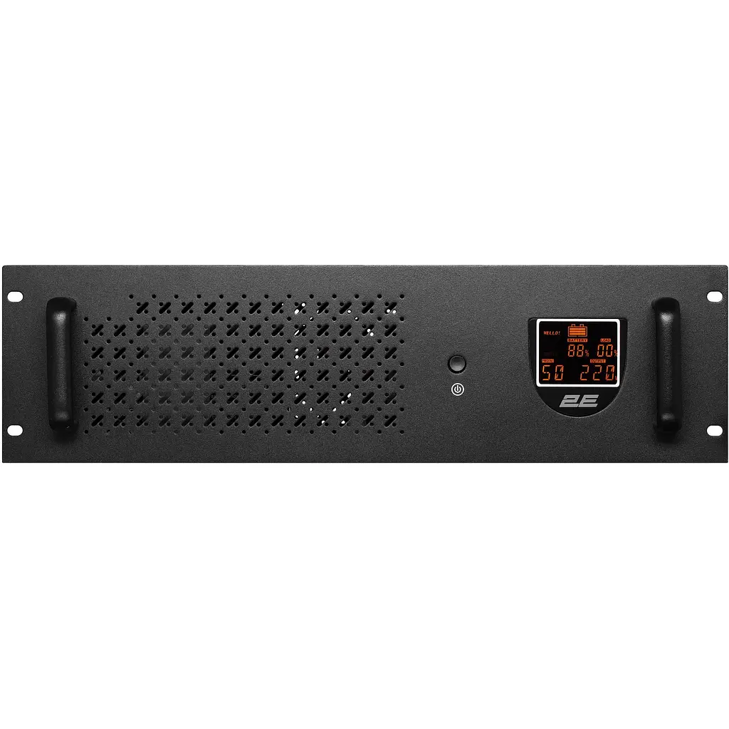 Источник бесперебойного питания 2E RE1500, 1500VA/900W, RM 3U, LCD, USB, 2xSchuko - фото 2