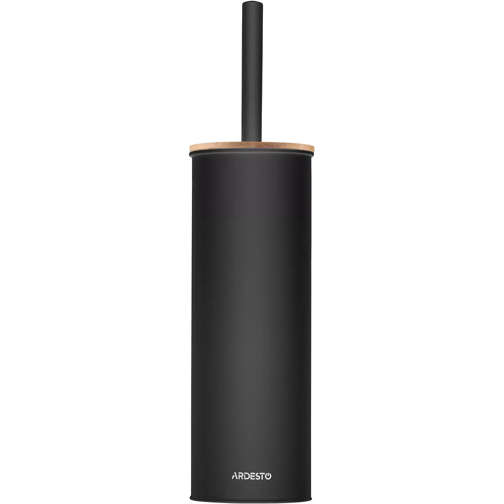 Щітка для унітаза Ardesto Minimalism з підставкою чорна (ARHB3503BB) - фото 3