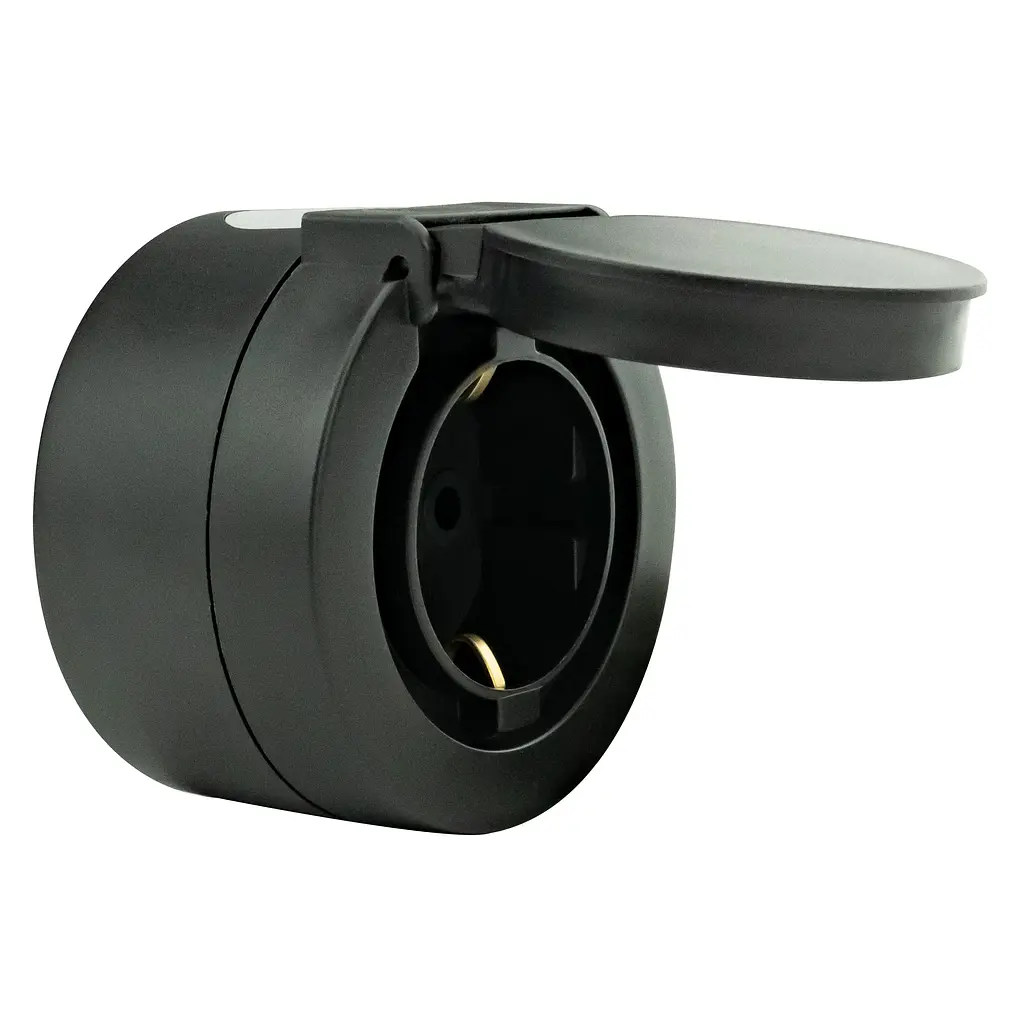 Розетка Ovivo Electric xOne з заземленням та кришкою антрацит - фото 9