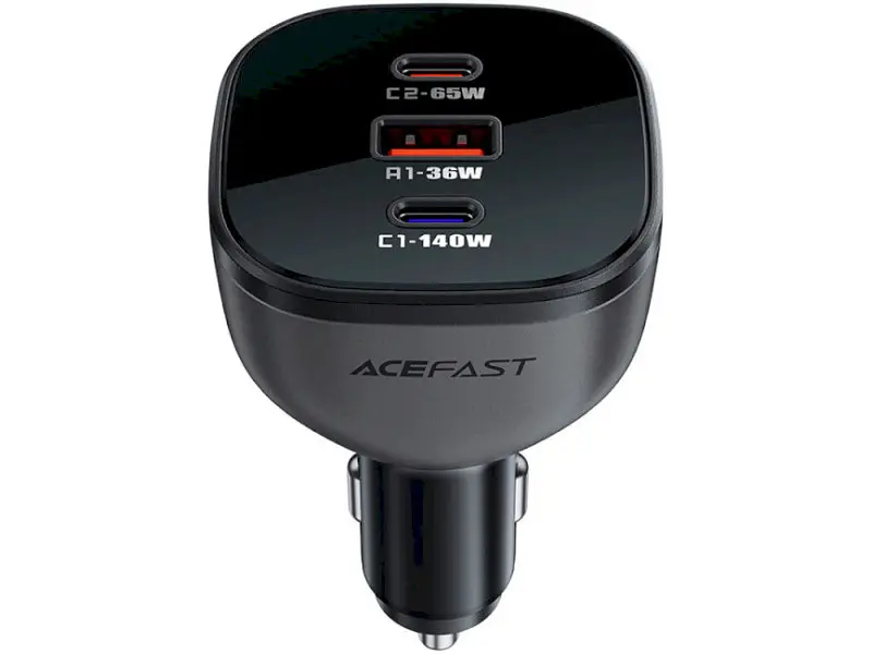 Автомобільний зарядний пристрій Acefast B14 165 W Black - фото 2
