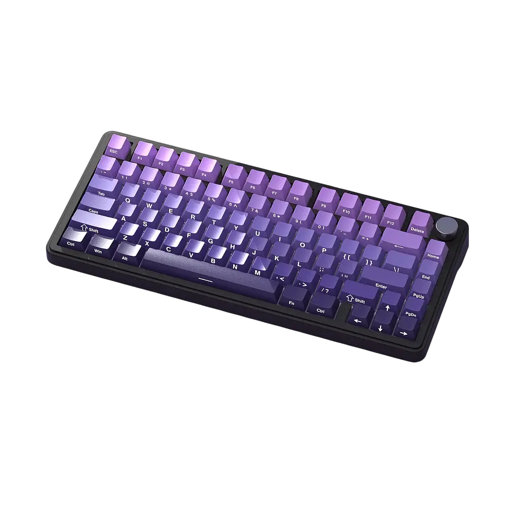 Клавіатура Attack Shark X85 Side Printed RGB Gradient Purple (AS-X85-SP-GPE) - фото 2