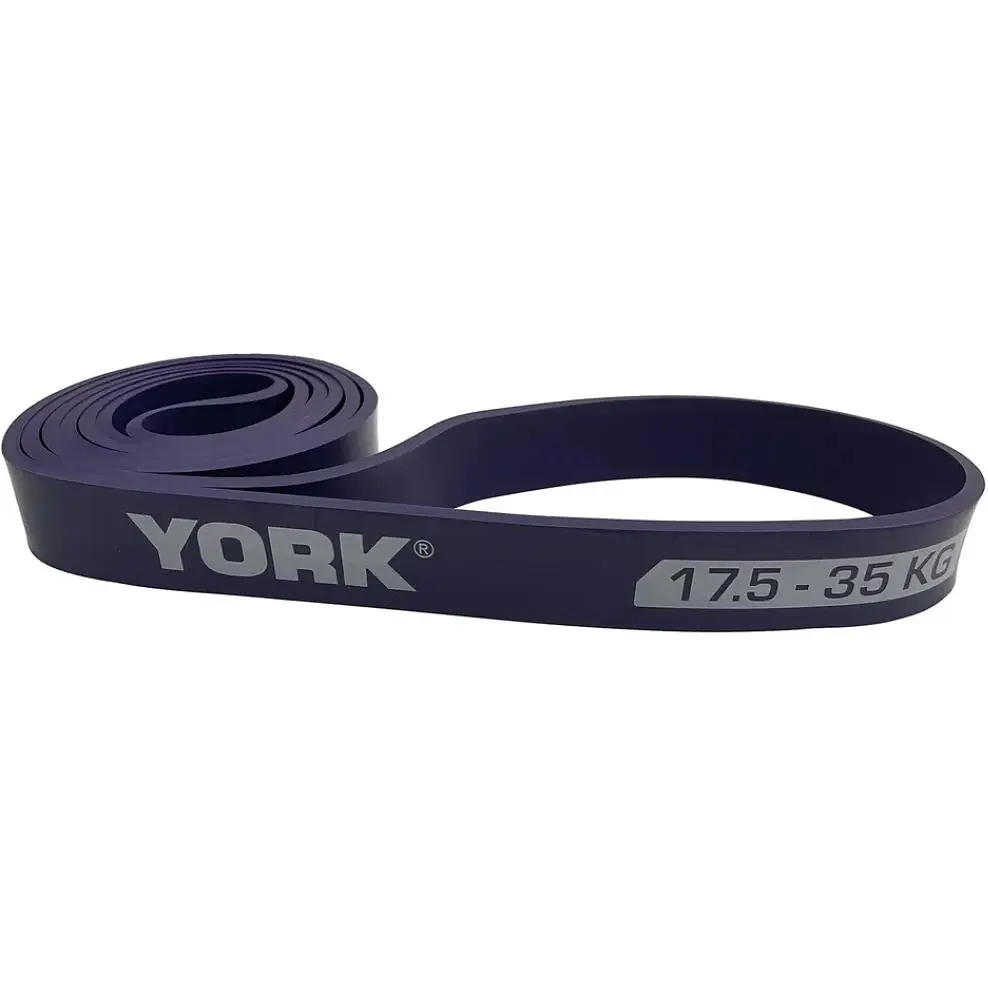 Резинка для фітнесу York Fitness 17,5-35кг - 2080x29x4,5 мм, фіолетовий - фото 2