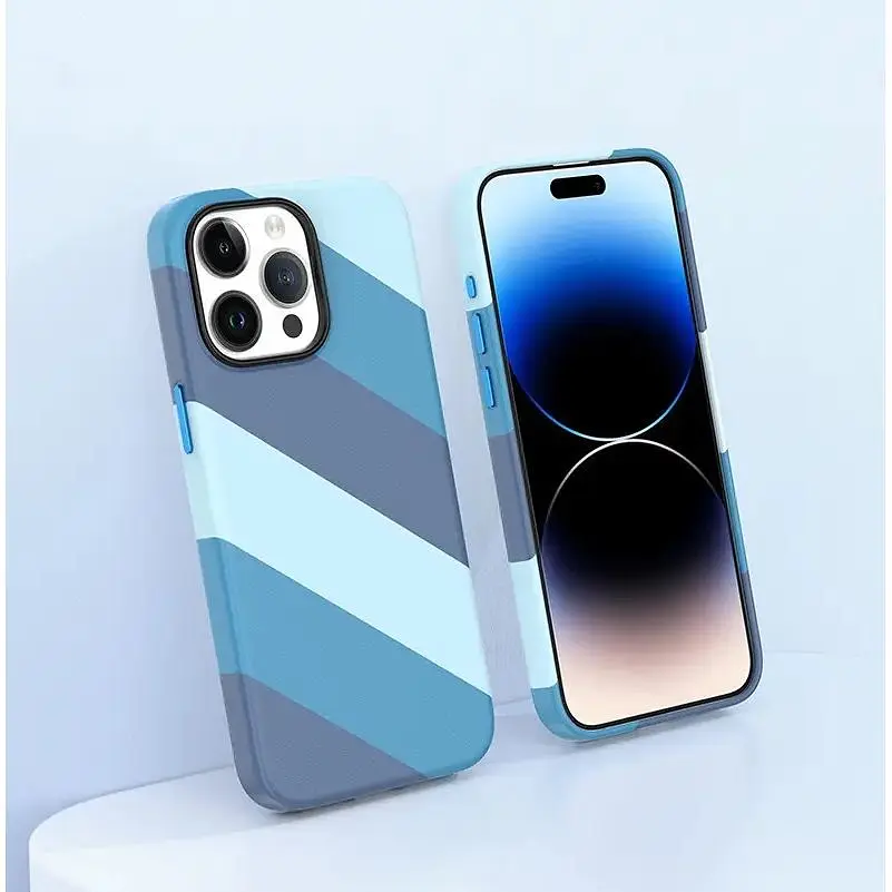 Чохол Vokamo для iPhone 15 Plus з магнітом Blue - фото 4