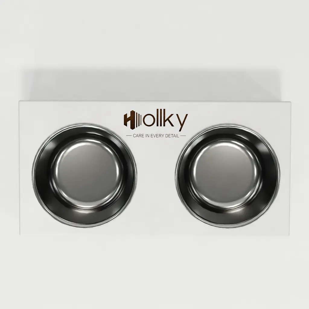 Hollky Base S — миски на подставке для маленьких собак и кошек (2 × 0,45 л) - фото 4