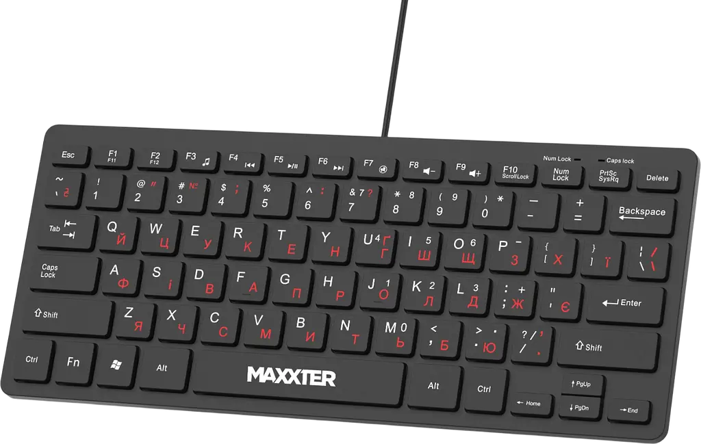 Клавіатура Maxxter KBM-C01B-UA Black - фото 4