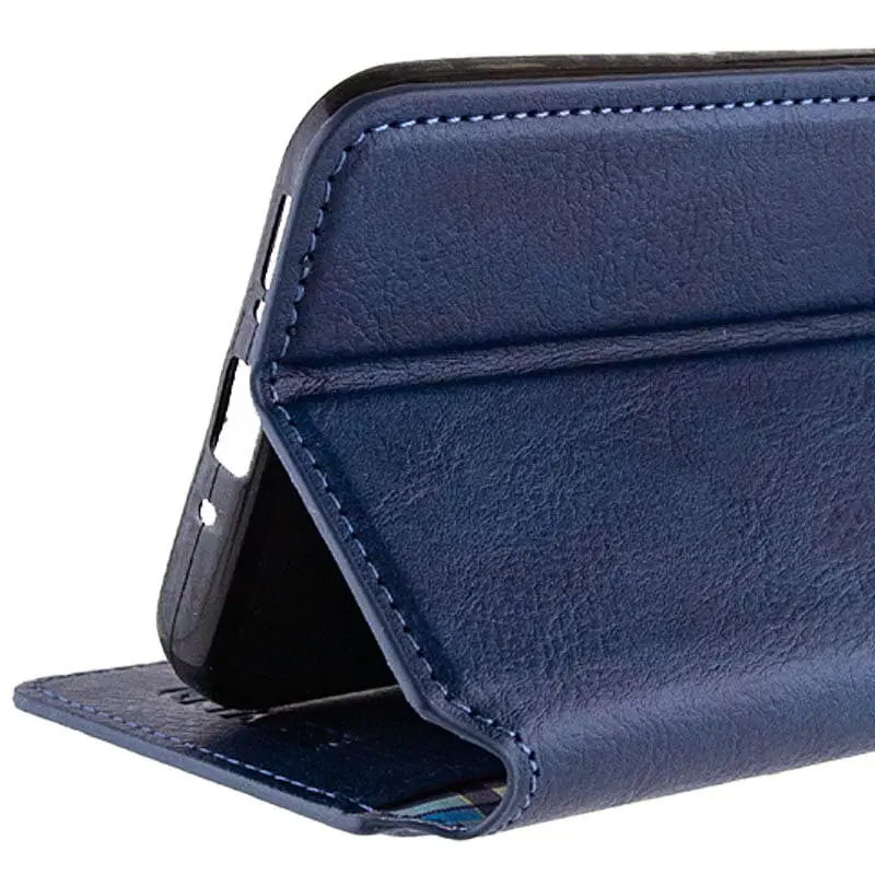 Шкіряний чохол-книжка GETMAN Cubic (PU) для Realme 11 4G Синій - фото 6