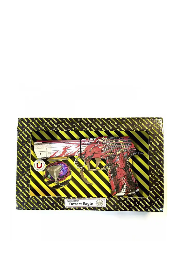 Гумкостріл «DESERT EAGLE VERMILION» BOX Сувенір-Декор DE-VE ЦБ-00293306
