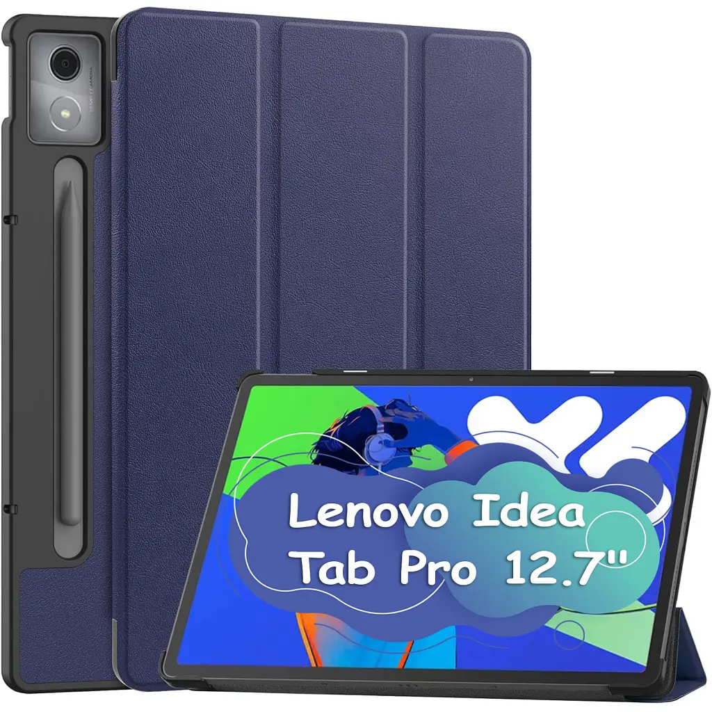 Чохол до планшета BeCover Smart Case Lenovo Idea Tab Pro 12.7 Deep Blue 713427 - фото 2