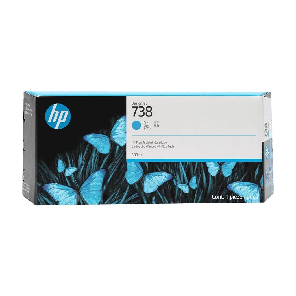 Картридж HP DJ No.738XL 300-ml Cyan (676M6A)