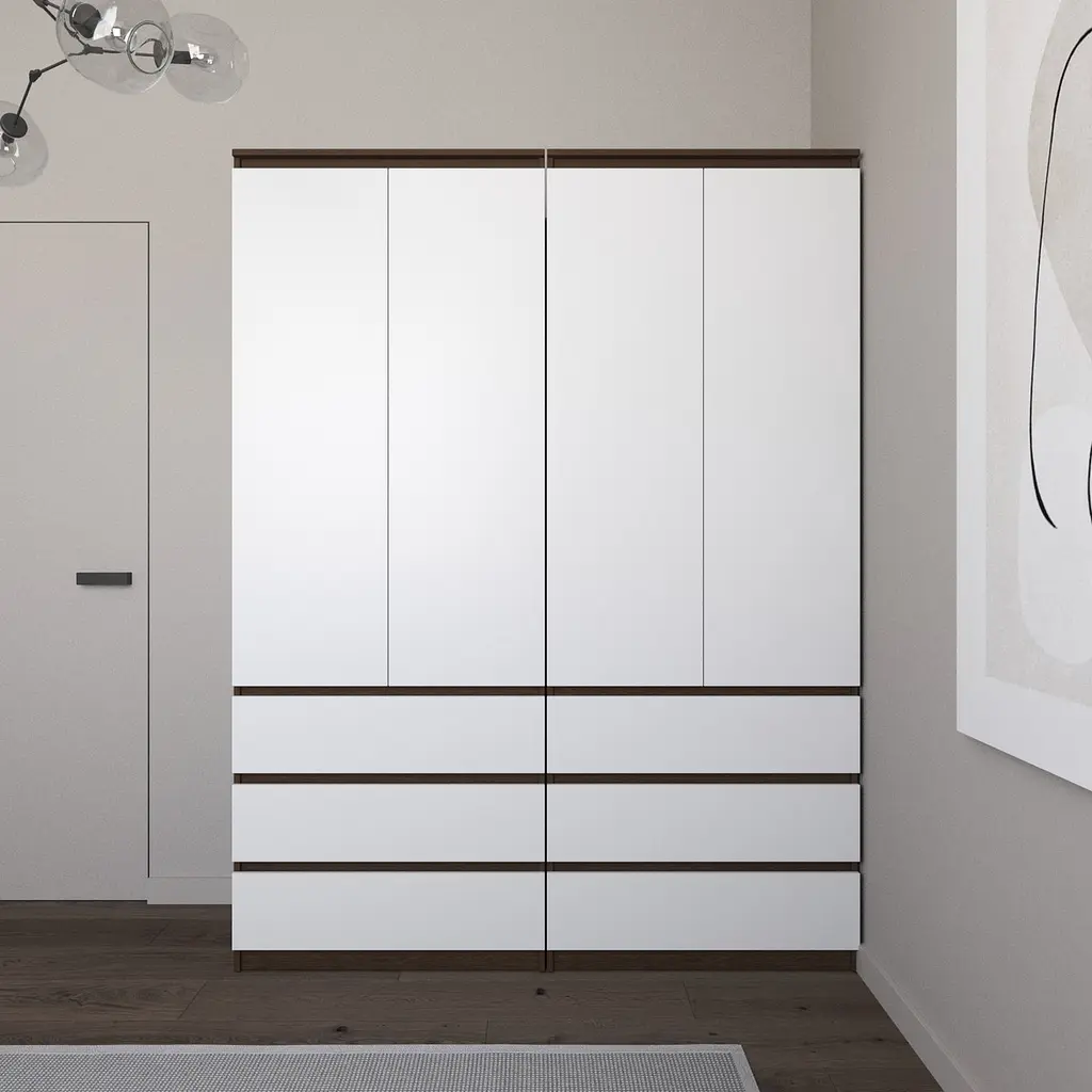 Шафа для одягу Vays зі штангою та полицями, 6 шухляд, комплект з 2 шаф R9+R16 - фото 7