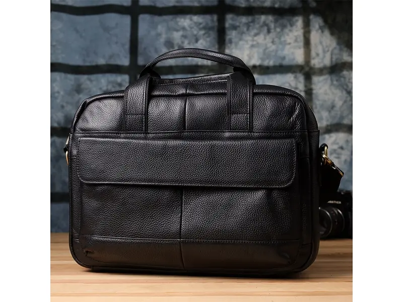 Портфель для чоловіків із натуральної шкіри Vintage 38,5×27×7 см sum0027454 - фото 10