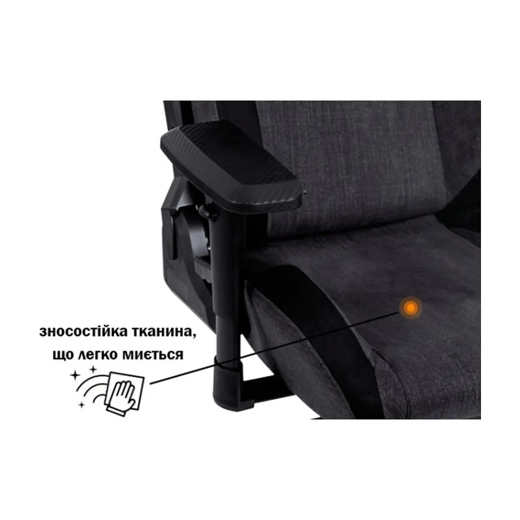 Крісло ігрове GT Racer X-8005 Dark Gray/Black Suede - фото 8