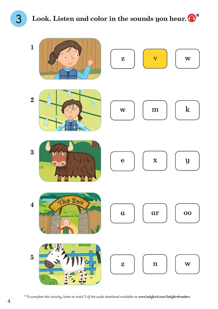 Ladybird Readers Starter A The Zoo Activity Book - фото 4