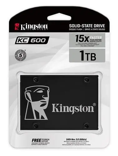 Твердотільний накопичувач SSD Kingston 1Tb, KC600, SATA3, 2.5", 3D TLC, 550/520 МБ/с teh0019847 - фото 4