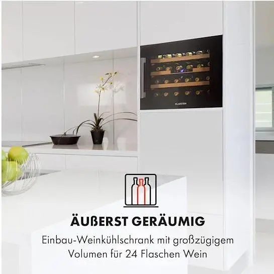 Винный холодильник встроенный Klarstein Vinsider 24 Onyx Edition (10032965) - фото 3