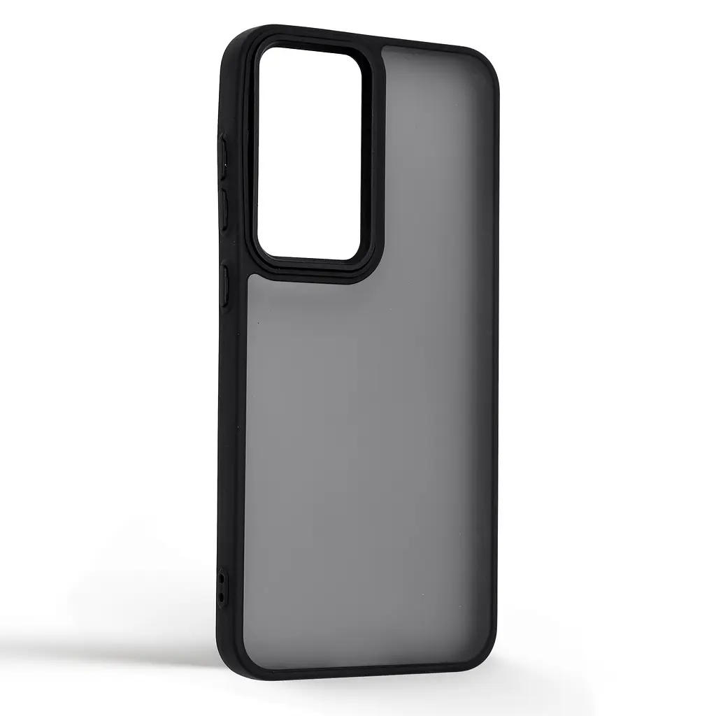 Противоударный чехол для Samsung Galaxy S24 FE 5G (SM-S721), Frame, черный, панель-накладка, термополиуретан TPU + поликарбонат PC, защита всего корпуса, защита кнопок и камеры, устойчив к деформациям, ArmorStandart (ARM89366) - фото 2