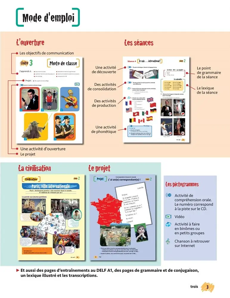 Merci! 1. Niveau A1. Livre de l'élève + DVD-ROM - фото 2