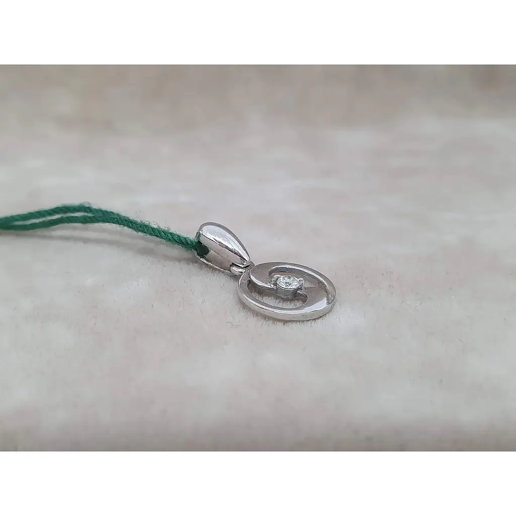 Золота підвіска ЮЗ "Багет" з діамантом. S31032/1 - фото 2