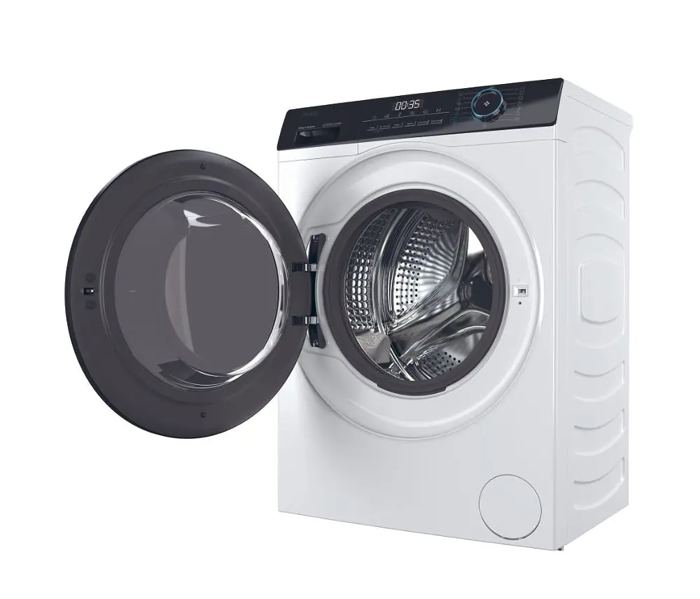 Пральна машина Haier фронтальна 7 кг 1400 A+++ 44 см дисплей пара інвертор люк чорний прямий привід білий - фото 6
