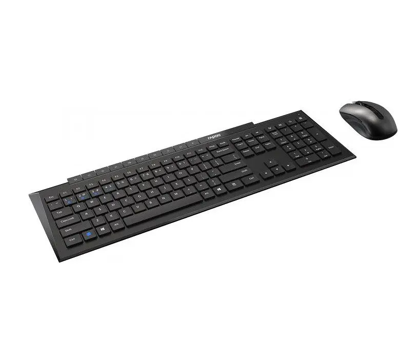 Комплект бездротова клавіатура та миша Rapoo 8210M Bluetooth Black - фото 2