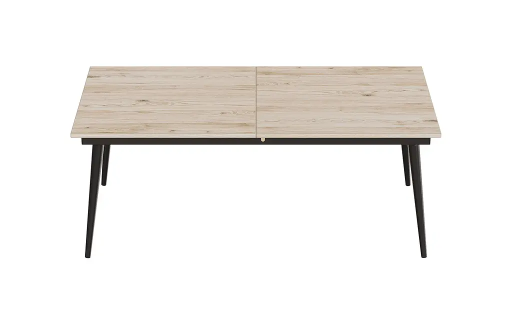 Стіл журнальний трансформер Dandi Small Ferrum-decor 45x120(160)x70 Чорний метал ДСП Дуб Сан-Марино 16 мм (FRD-106798) - фото 9