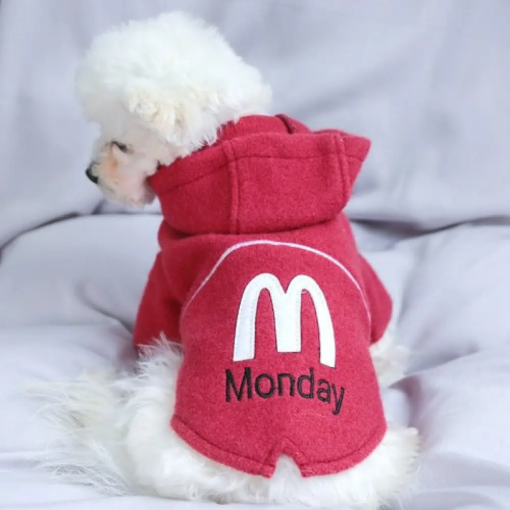 Толстовка для собак PetCircle "Monday " червоний L Petcircle Summer zoo0005738 - фото 3