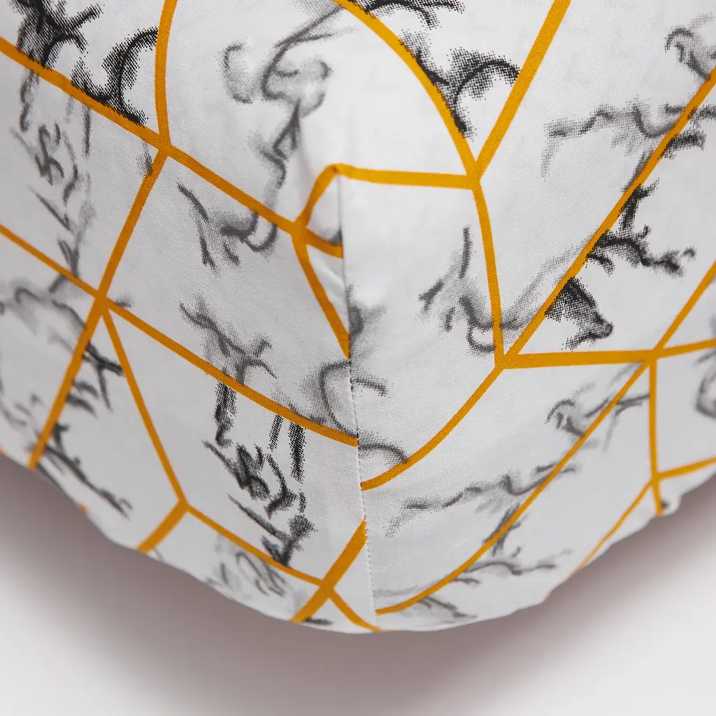 Простирадло на резинці Moon&Star Modern Marble Бязь Gold Люкс 80х190х25 см - фото 1