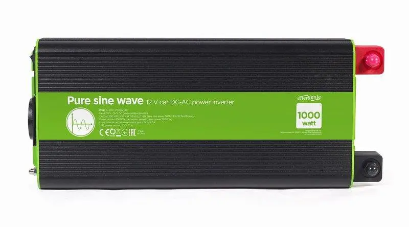 Инвертор напряжения EnerGenie EG-PWC-PS1000-01 1000W - фото 3