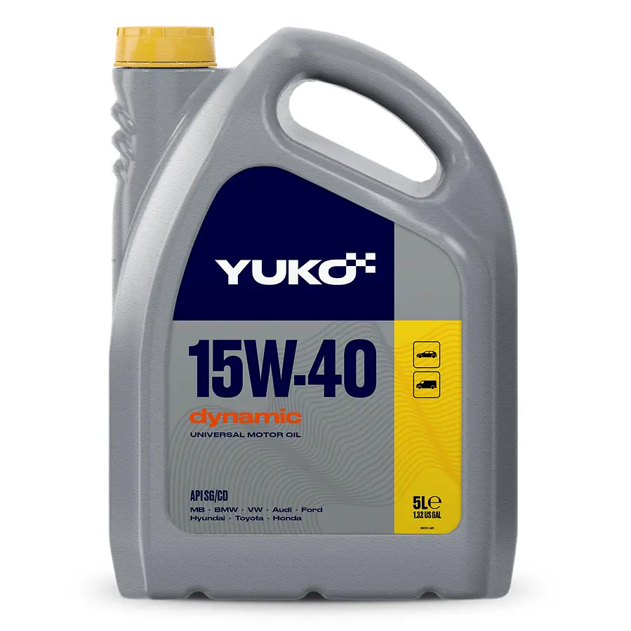 Автомобільна моторна олива YUKO DYNAMIC 15W-40 5л 4823110401576