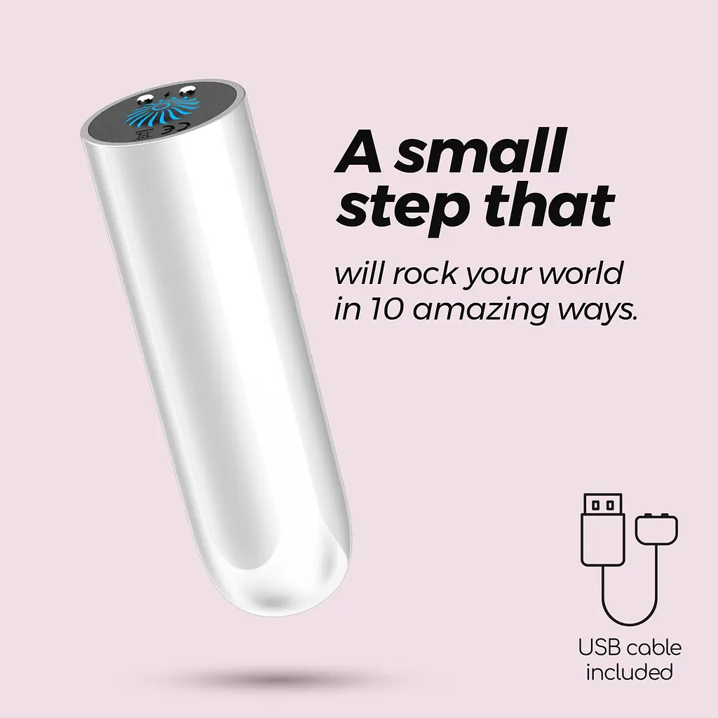 Мини-вибратор Crushious Quackers 8.6 см (белый) - фото 15