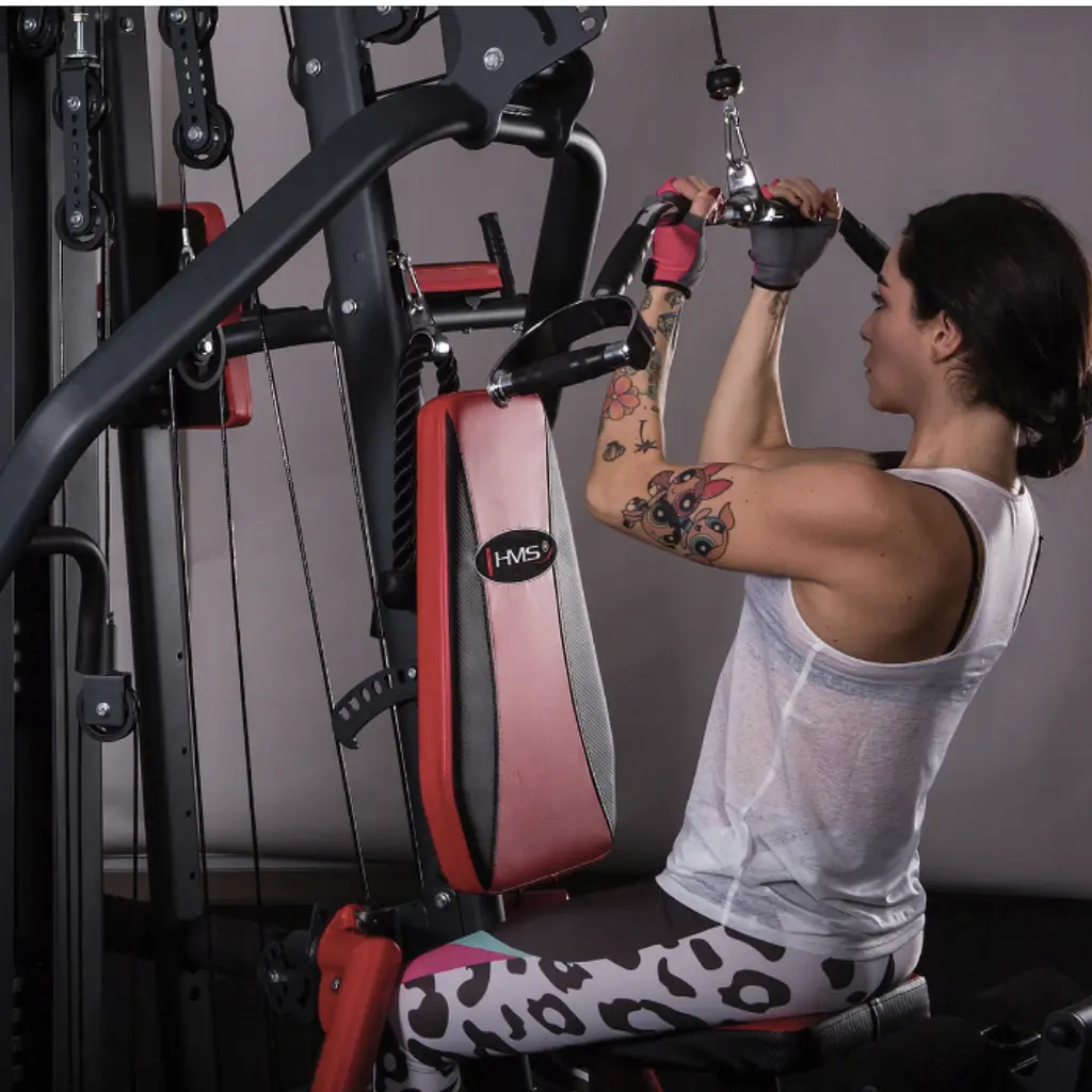 Ручка для верхньої тяги York Fitness 86см з паралельним хватом вигнута з гумовими рукоятками, хром - фото 5
