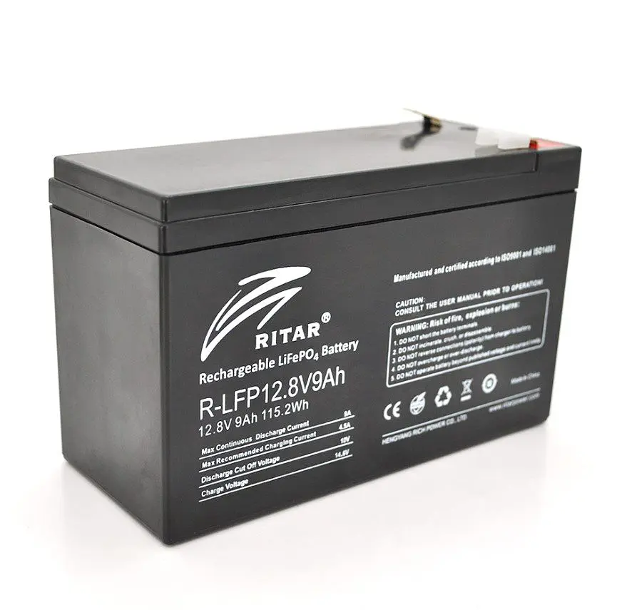 Акумуляторна батарея LiFePO4 Ritar RLFP 12 V 9 Ah 115, Wh BMS50-4S