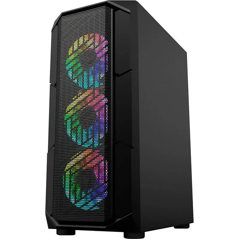 Корпус 1stPlayer XF-BK-4F7 Black без БЖ (XF-BK-4F7) - фото 4