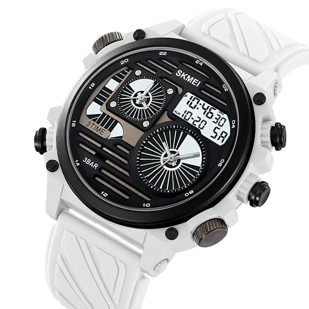 Чоловічий наручний годинник 2202PWT White Skmei acs0030147 - фото 3