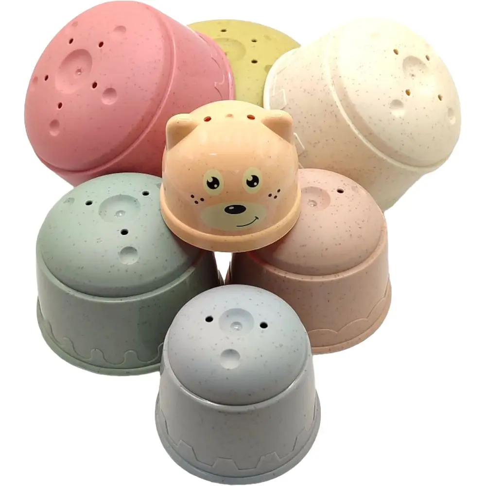 Набор игрушек для купания Bibi Toys Пирамидка 7 элементов (760813BT) - фото 3