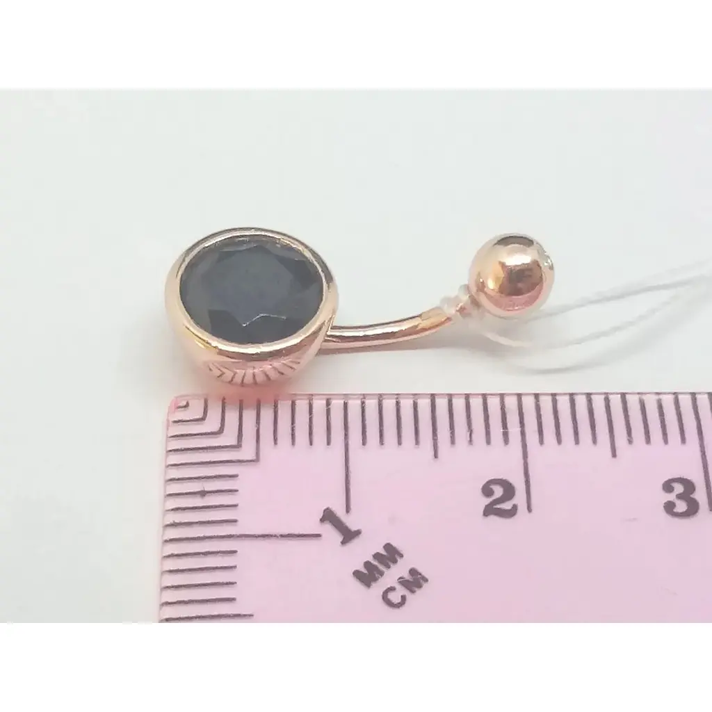 Серебряная серьга для пирсинга пупка Silvex 925. ПР3ФС/020 - фото 2