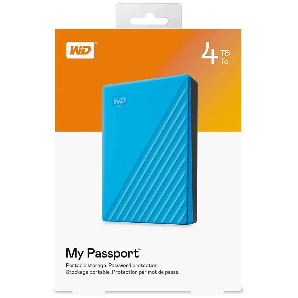 Зовнішній жорсткий диск 2.5" 4TB My Passport Portable WD (WDBPKJ0040BBL-WESN) - фото 6