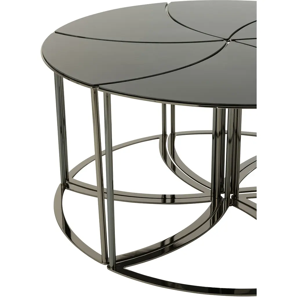 Кофейный столик J-line торнадо черный (35928) - фото 2