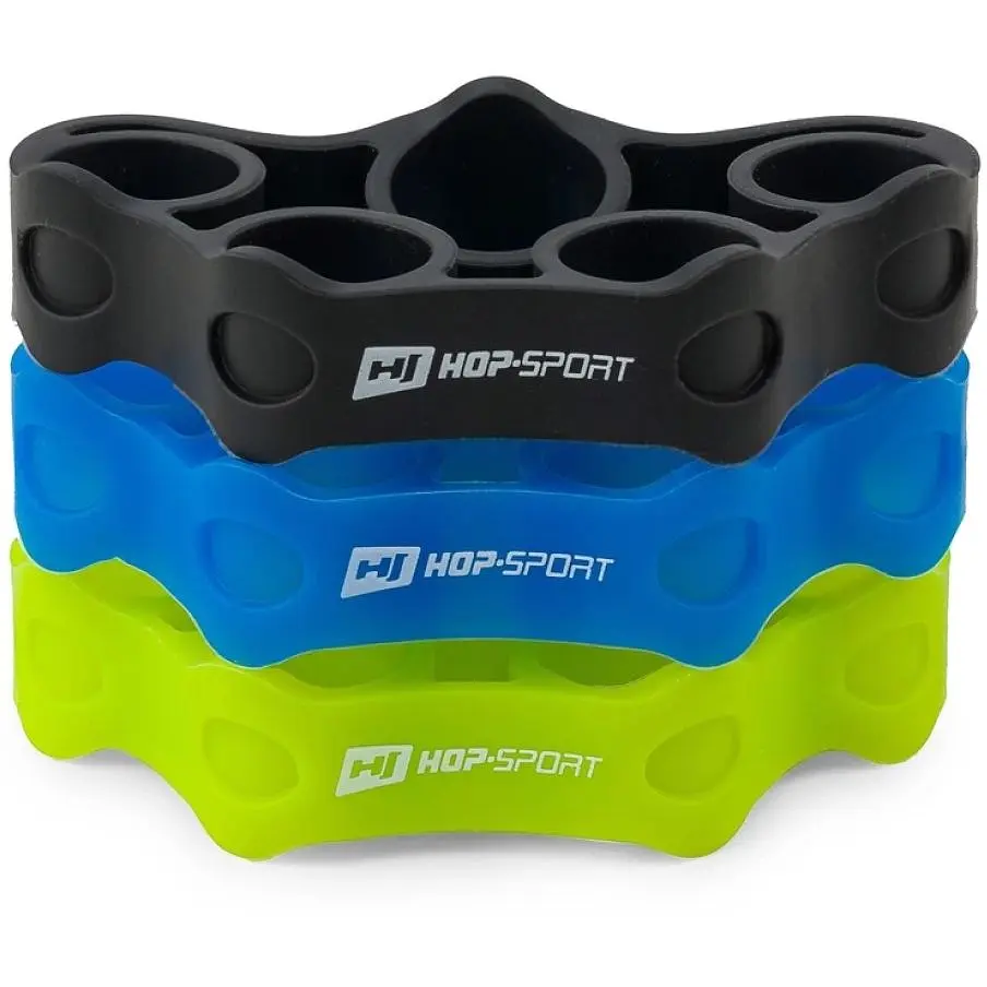 Набір еспандерів Hop-Sport HS-M003FT для тренування пальців рук розмір M 3 шт. - фото 3