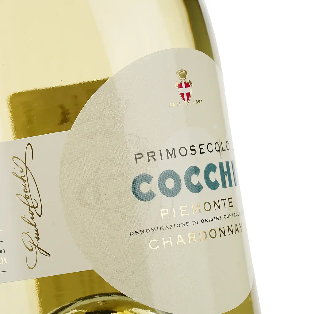 Игристое вино Cocchi PrimoSecolo Piemonte Chardonnay Brut, белое, брют, 12%, 0,75 л - фото 3