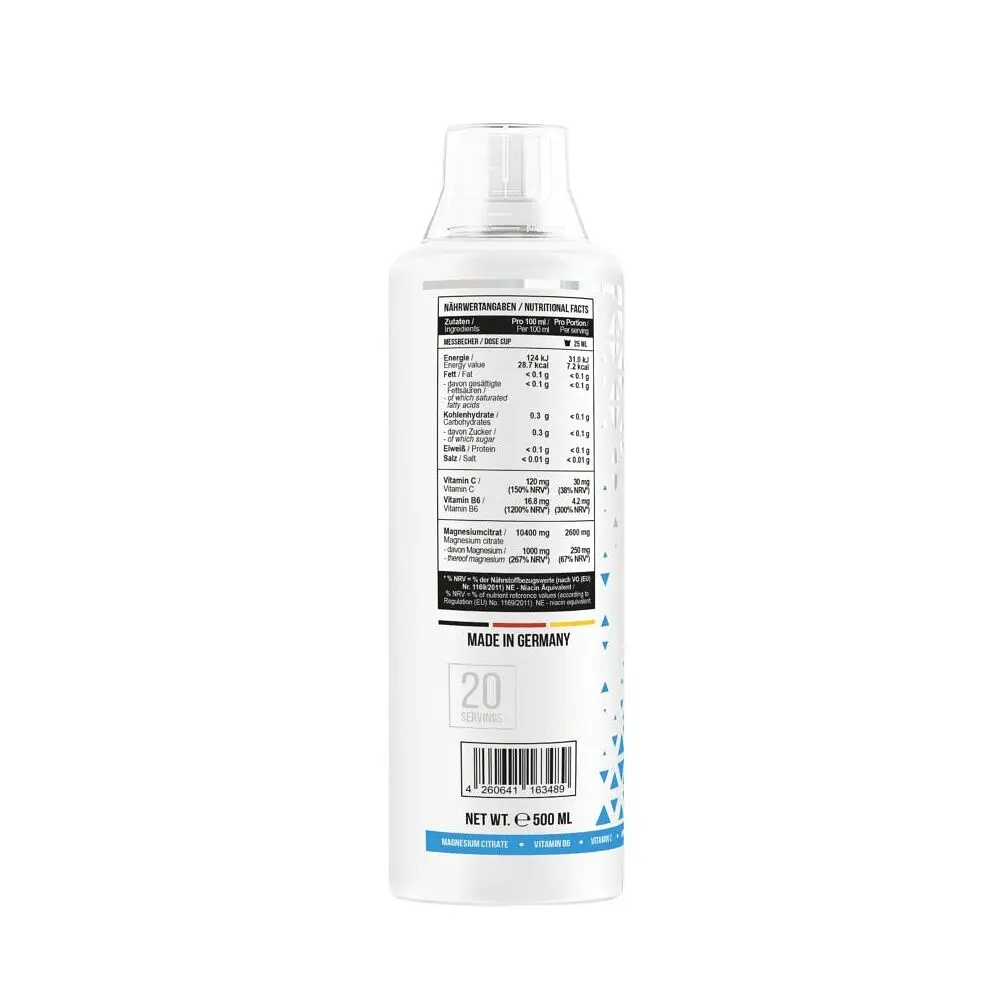 Цитрат магнію MST Nutrition Magnesium Citrate Plus Vitamin B6, 500 мл - Вишня з вітаміном В6 - фото 2