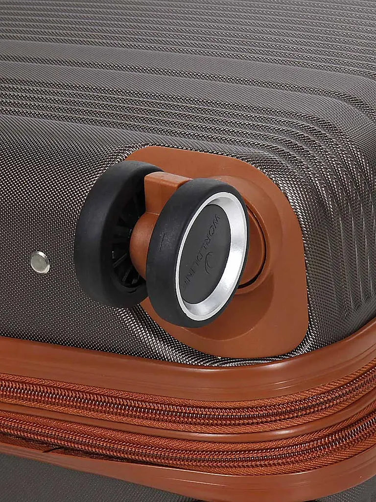 Валіза маленька S ABS-пластик Worldline Airtex 629 56×36×22см 38л Коричнева - фото 12