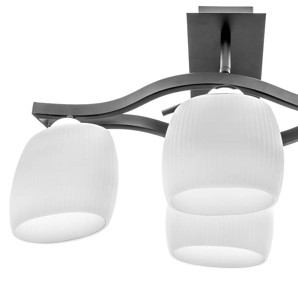 Люстра потолочная Brille классическая E27 60W BK (BR-01462C/4) - фото 3