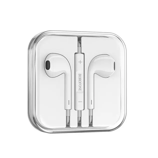 Наушники Borofone BM80, 3.5мм, 1.2м, белый - фото 2