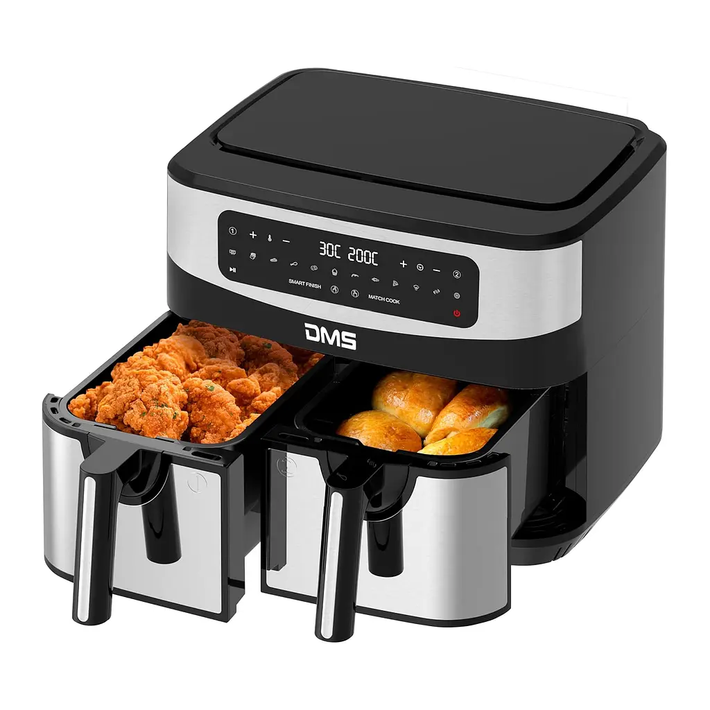 Аерофритюрка двокамерна DMS HF-11S Duo 2400 Вт 11 л - фото 2