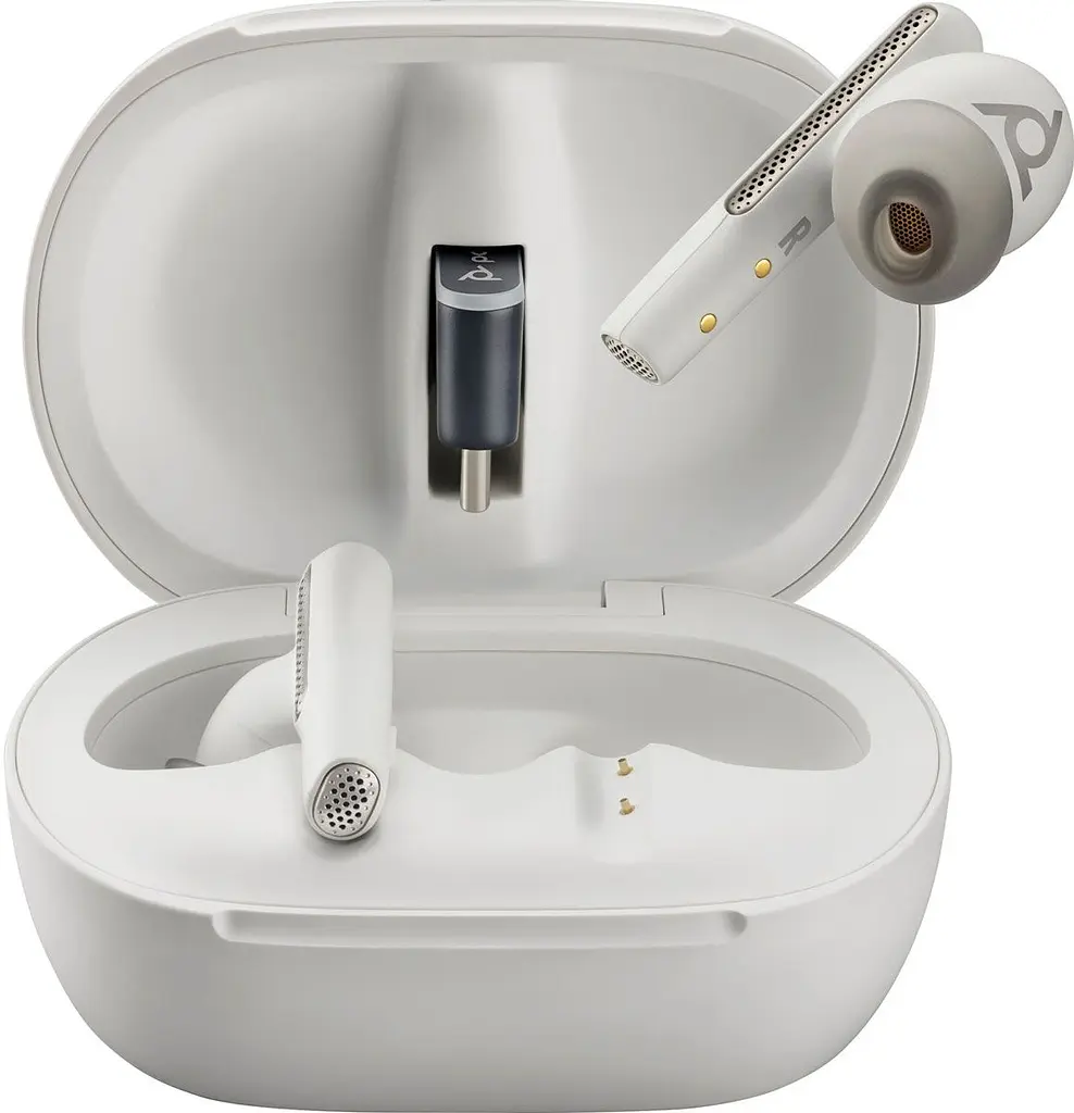 Навушники TWS Poly Voyager Free 60 + Earbuds + BT700C + TSCHC White (7Y8G6AA) - фото 4
