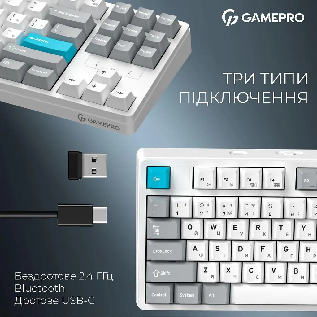Клавиатура GamePro Asgard Ragnar (MK285WH) - фото 6