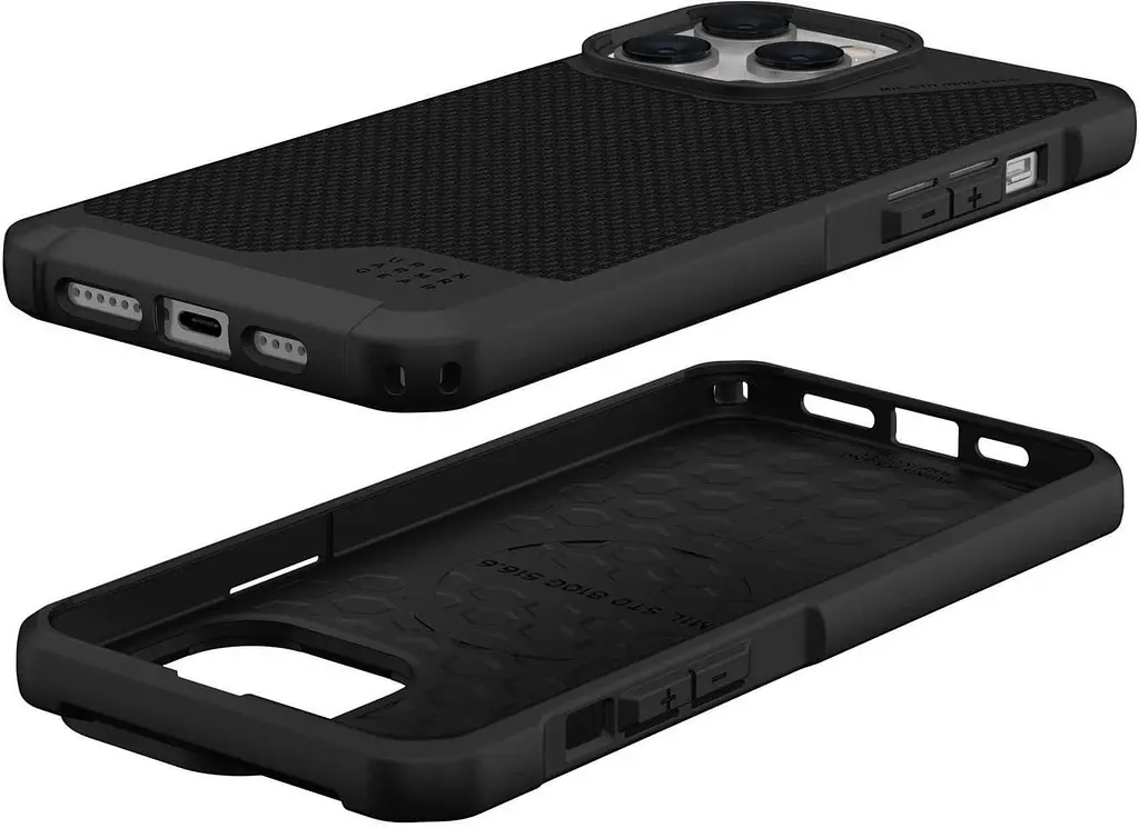 Оригінальний протиударний чохол для iPhone 16 PRO UAG Metropolis LT MagSafe Kevlar Black 114452113940 - фото 5