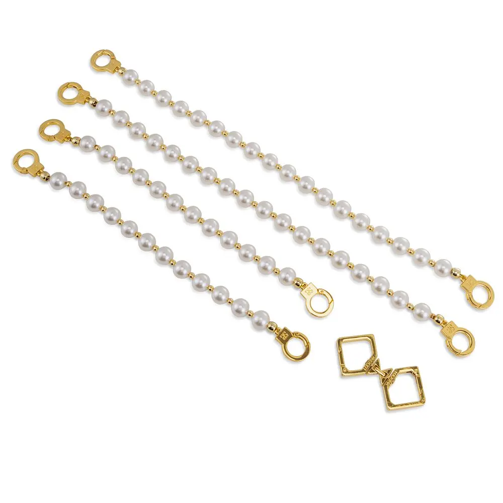 Перлинні наручники та поножі LOCKINK Pearl Handcuffs & Anklecuffs - фото 6
